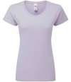 SS720 614240 Fruit of the Loom Ladies Iconic 195 T-Shirt soft lavender colour image